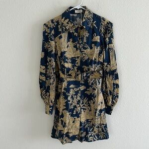 NWT Petersyn Adele Empire Belted Dress